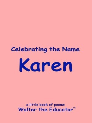 cover image of Celebrating the Name Karen